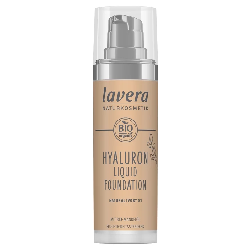 Fond de teint liquide Hyaluron BIO N°02 Cool Ivory - 30ml - Lavera