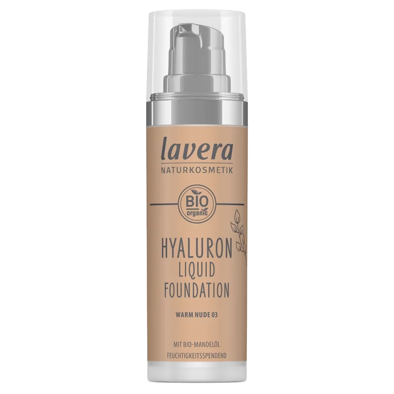 Fond de teint liquide Hyaluron BIO N°03 Warm Nude - 30ml - Lavera