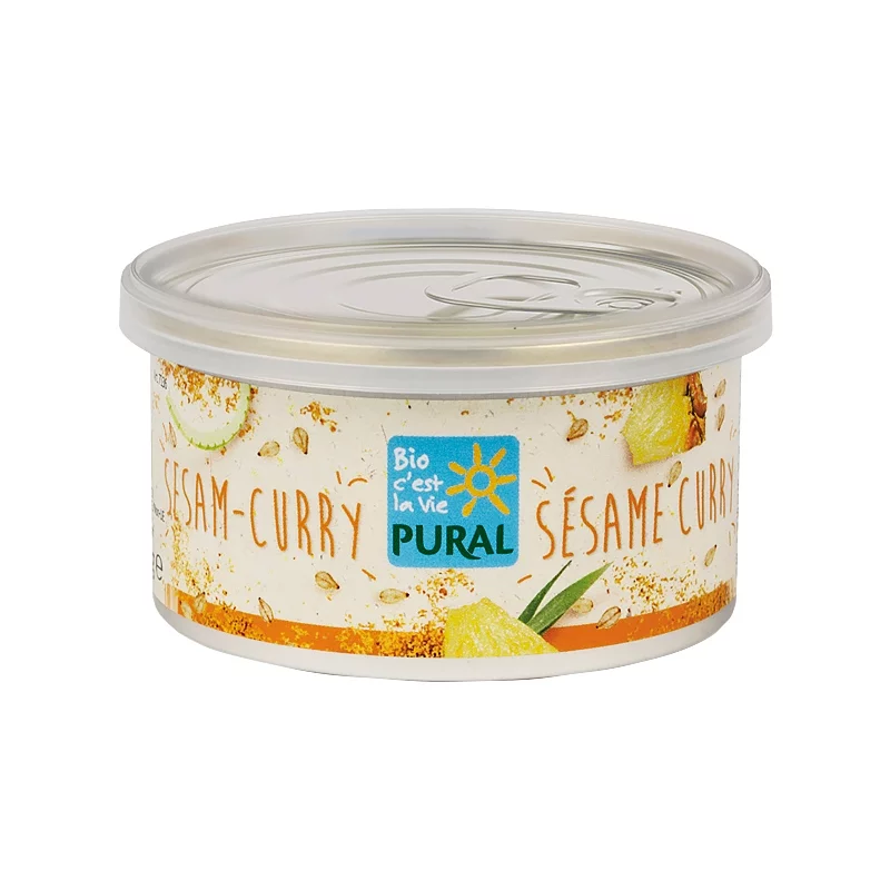 Pâté végétal au curry & sésame BIO - 125g - Pural