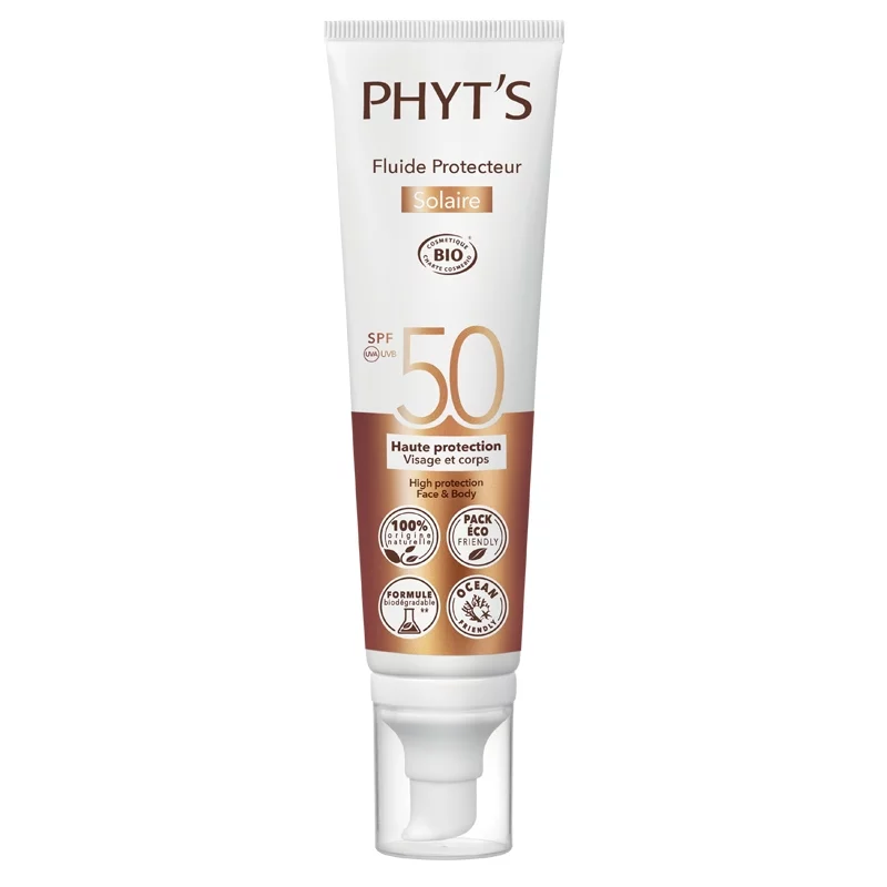 Sonnenfluid Gesicht & Körper LSF 50 Vitamin E BIO - 100ml - Phyt's