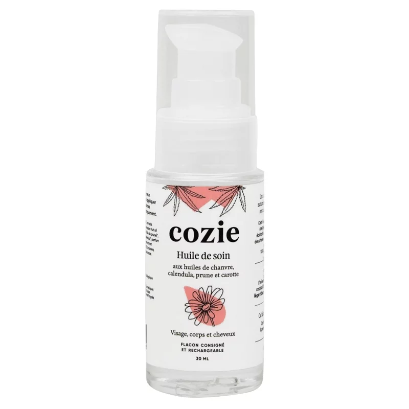 BIO-Pflegeöl Hanf, Ringelblume, Pflaume & Karotte - 30ml - CoZie
