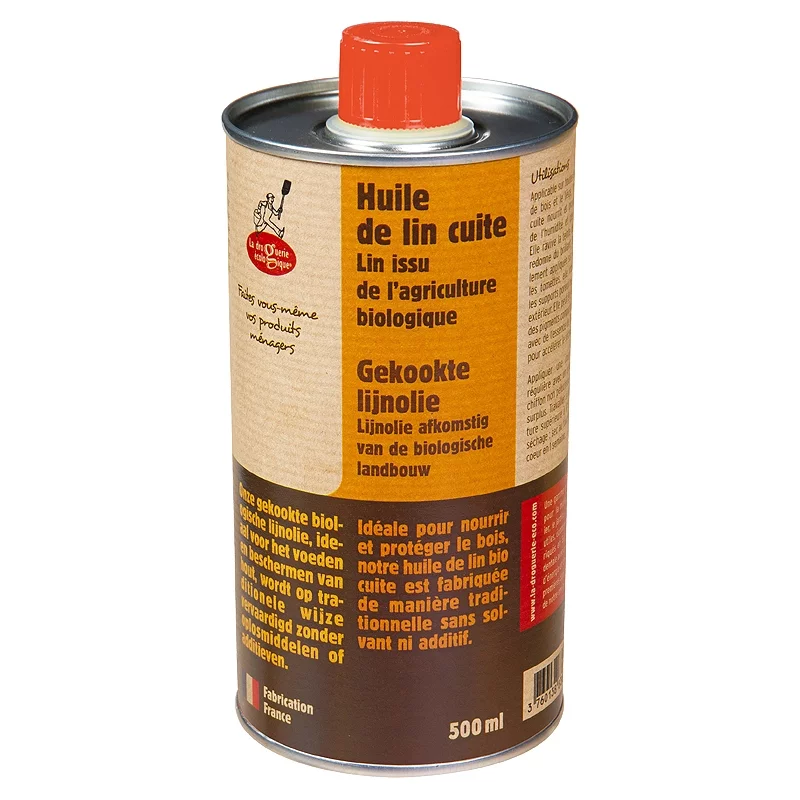 BIO-Leinöl gekocht - 500ml - La droguerie écologique