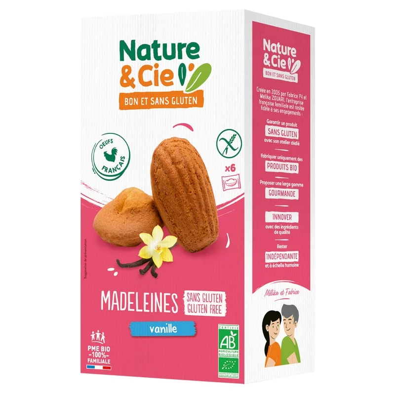 Madeleines à la vanille BIO - 150g - Nature&Cie