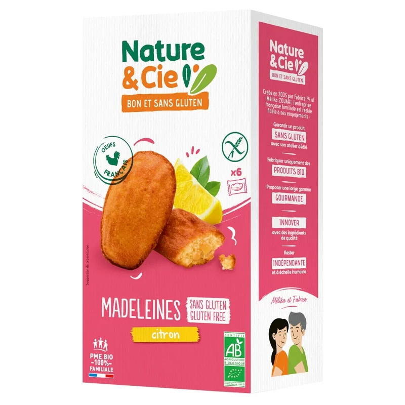 Madeleines au citron BIO - 150g - Nature&Cie