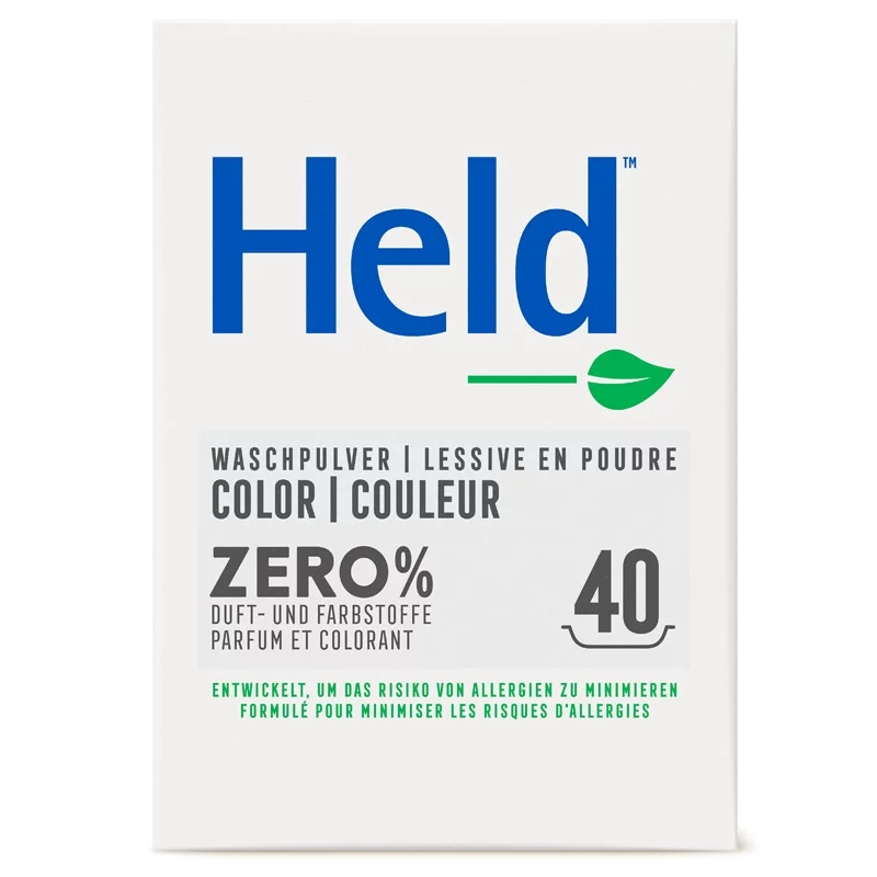 Ökologisches Buntwaschmittel ohne Duft - 3kg - Held