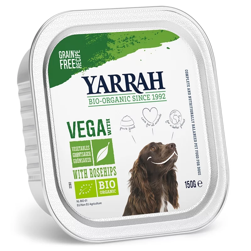 Bouchées végétariennes & végétaliennes pour chien BIO - 150g - Yarrah