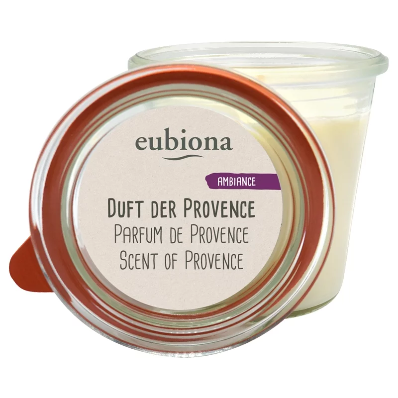Bougie parfumée lavande & orange "Parfum de Provence" - Eubiona