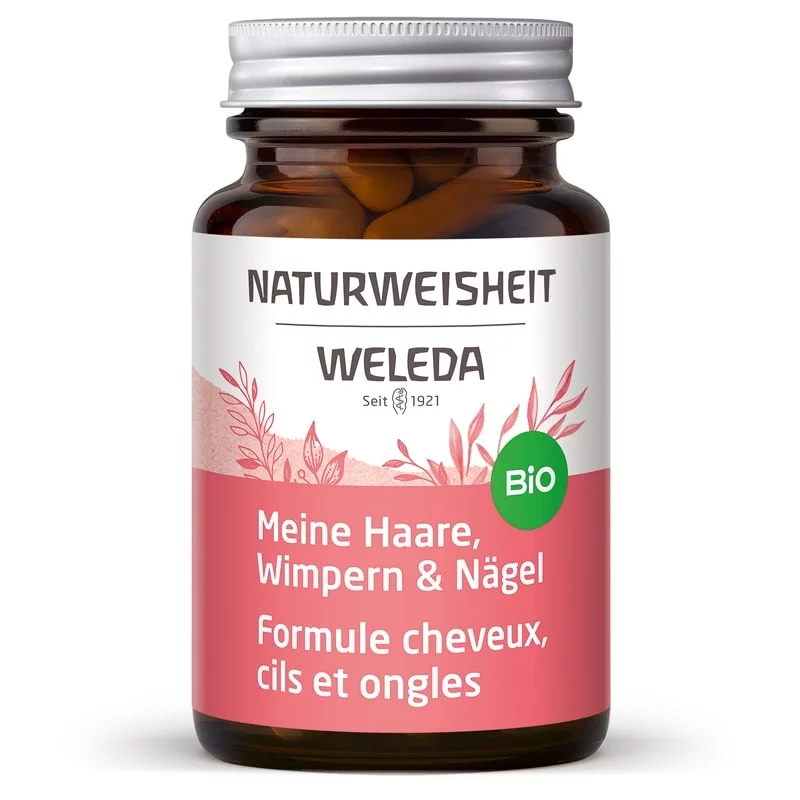 Formule cheveux, cils & ongles BIO biotine & sélénium - 46 gélules - Weleda