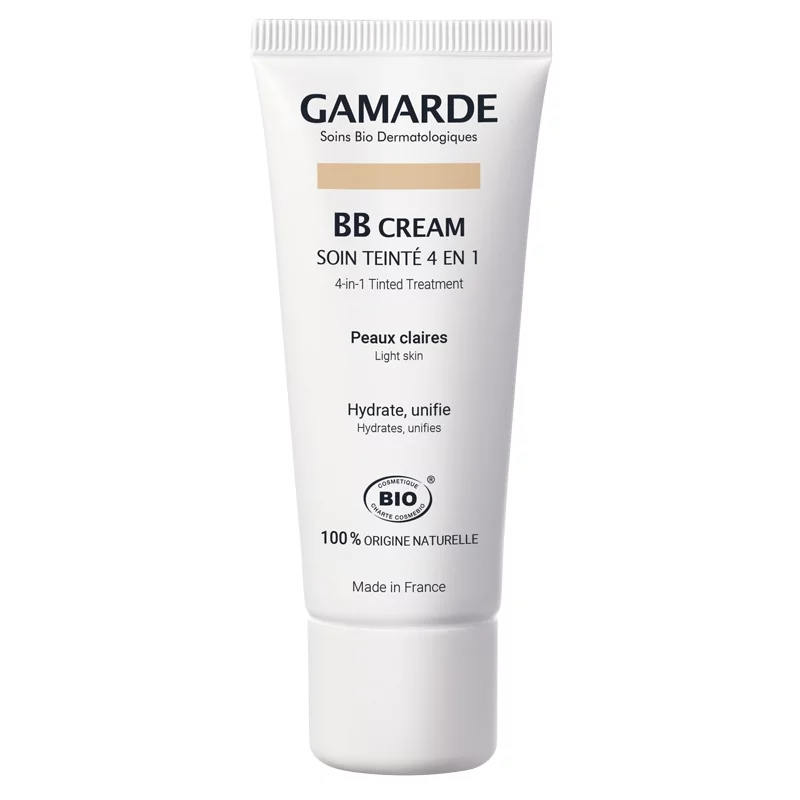 BB crème peaux claires BIO argan & eau thermale - 40g - Gamarde