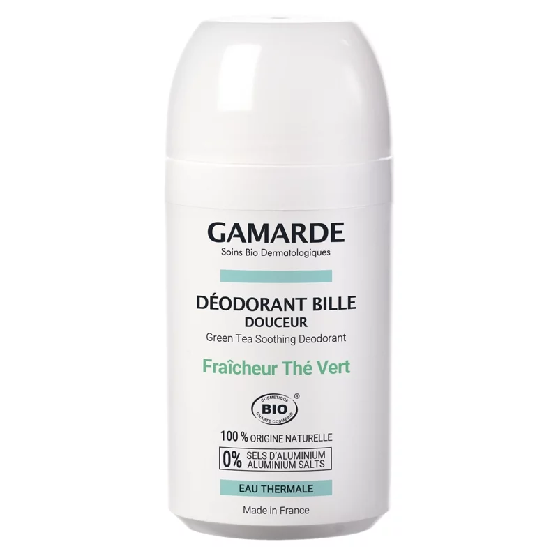 Déodorant à bille douceur fraîcheur BIO eau thermale - 50ml - Gamarde