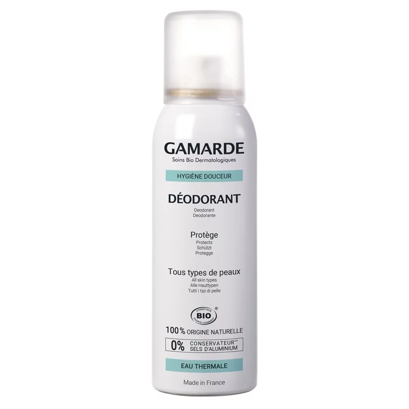 Déodorant spray BIO citron, lavandin & eau thermale - 100ml - Gamarde