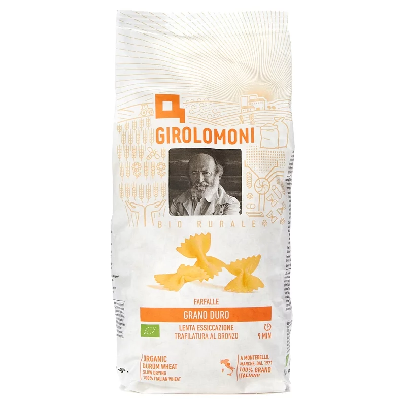 Farfalle blé demi-complet Graziella Ra BIO - 500g - Girolomoni