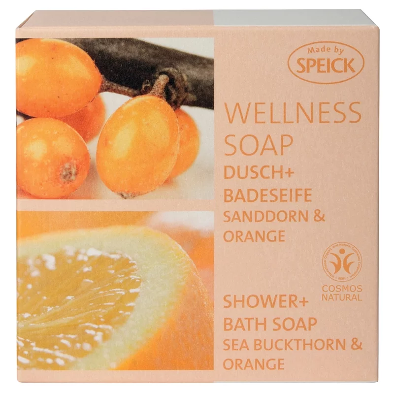 Wellness natürliche Seife Sanddorn & Orange - 200g - Speick