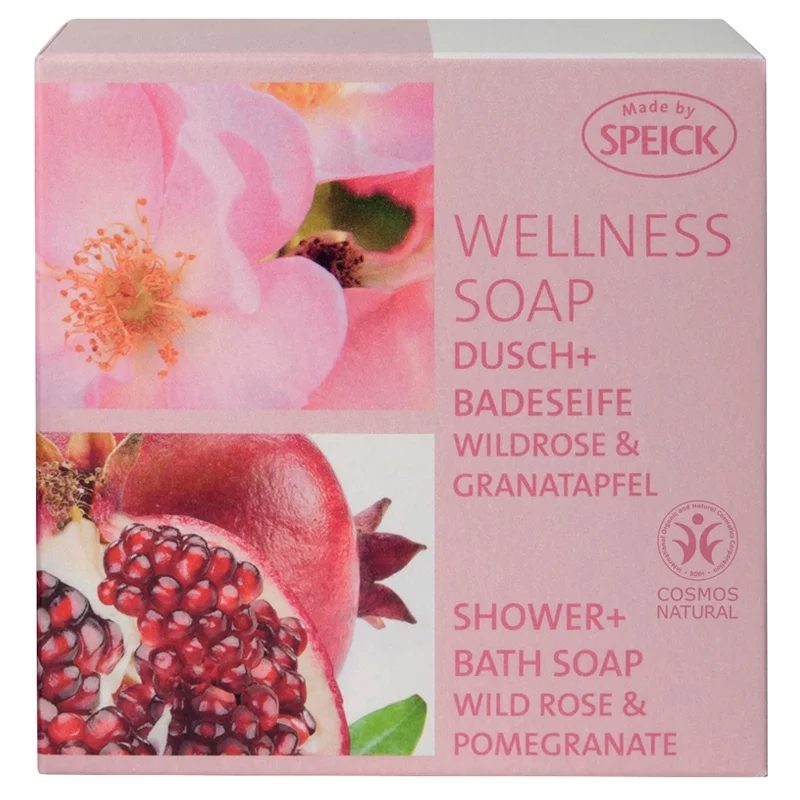 Savon naturel Wellness rose sauvage & grenade - 200g - Speick