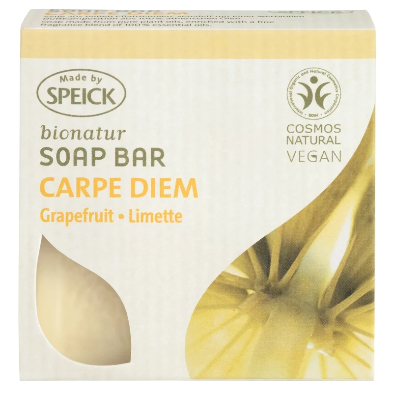 Natürliche Seife Carpe Diem Grapefruit & Limette - 100g - Speick Natürliche Seife Carpe Diem Grapefruit & Limette - 100g - Speick