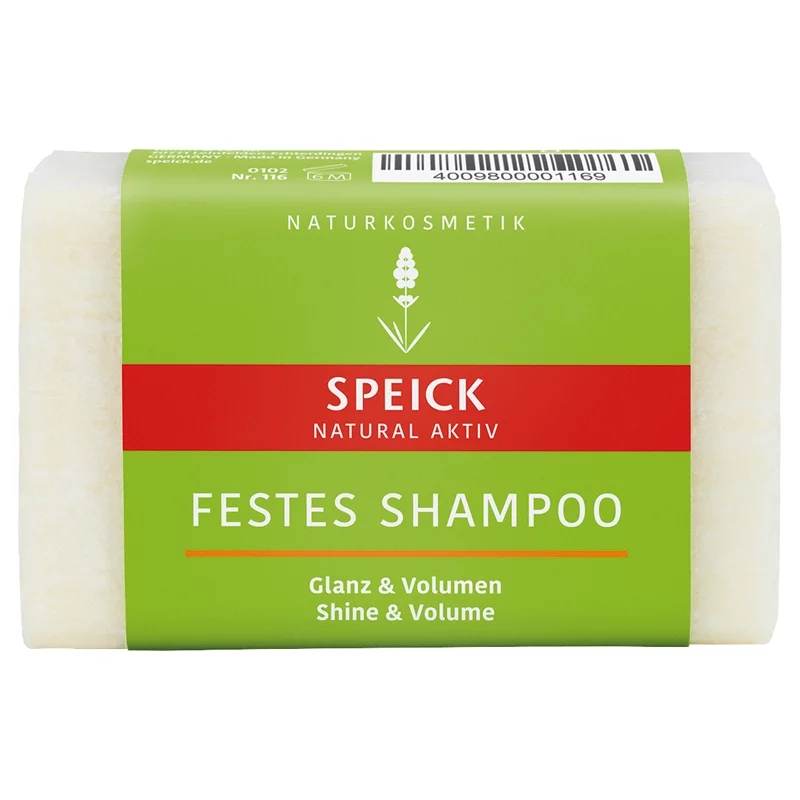 Natürliches festes Shampoo Glanz & Volumen Argan - 60g - Speick