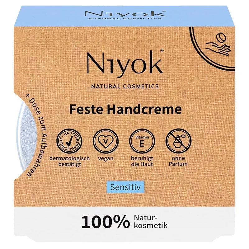 Natürliche feste Handcreme Sensitiv - 50g - Niyok