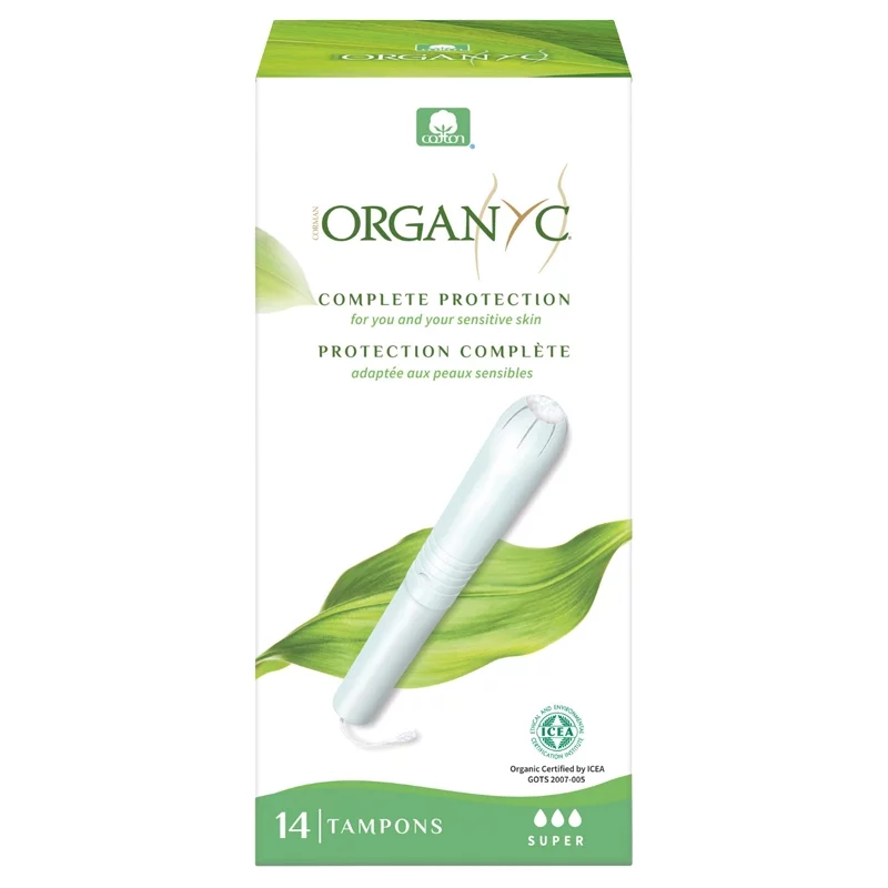Super BIO-Tampons mit Applikator mittlere-starke Tage - 14 Stück - Organyc Super BIO-Tampons mit Applikator mittlere-starke Tage - 14 Stück - Organyc