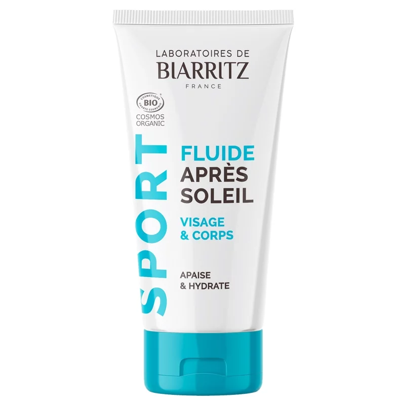 Fluide après-soleil sport BIO algue rouge - 50ml - Laboratoires de Biarritz