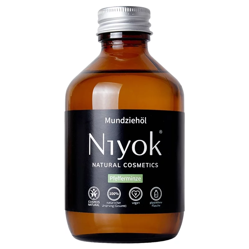 Huile buccale naturelle coco, menthe poivré & citron - 200ml - Niyok