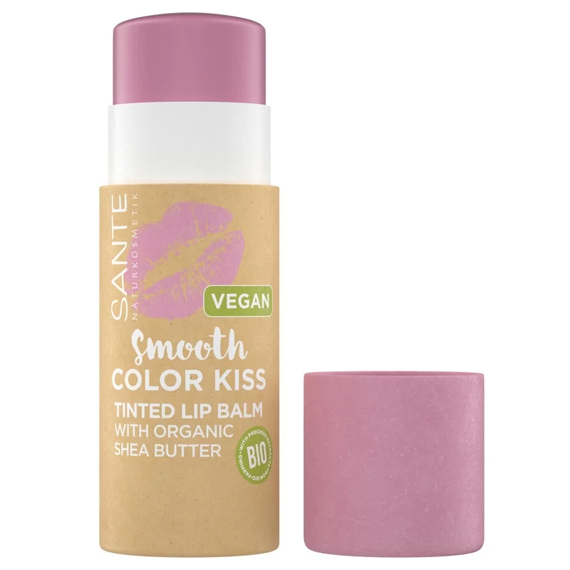 BIO-Lippenpflegestift Smooth Color Kiss N°04 Soft Rosé - 7g - Sante