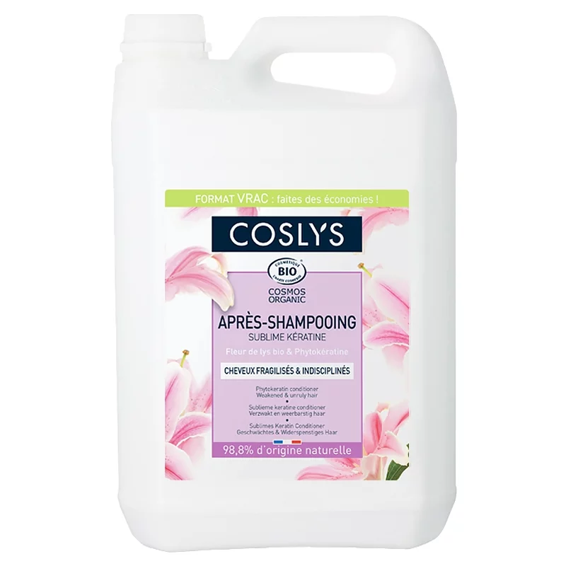 Après-shampooing sublime kératine BIO phytokératine & lys - 5kg - Coslys