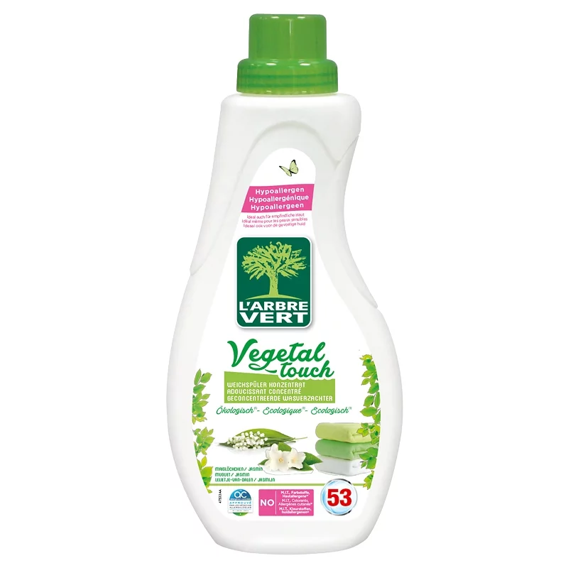 Adoucissant concentré écologique Vegetal Touch - 800ml - L'Arbre Vert