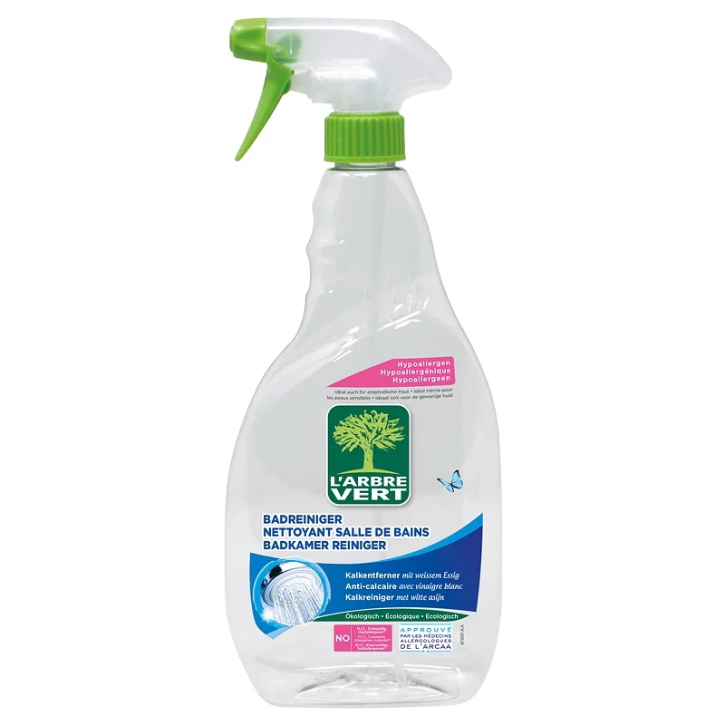 Nettoyant salle de bains vinaigre blanc écologique - 740ml - L'Arbre Vert