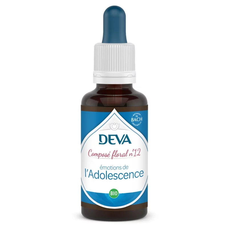 BIO-Blütenkomposition N°12 Emotionen von Jugendlichen Deva 30ml BIO-Blütenkomposition N°12 Emotionen von Jugendlichen Deva 30ml