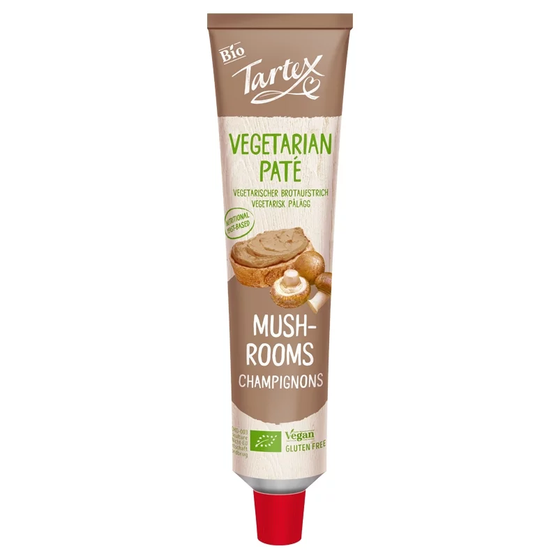 Pâté aux champignons en tube BIO - 200g - Tartex