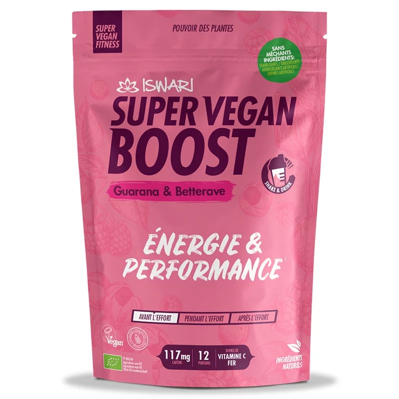Boost Super Vegan guarana & betterave BIO - 180g - Iswari