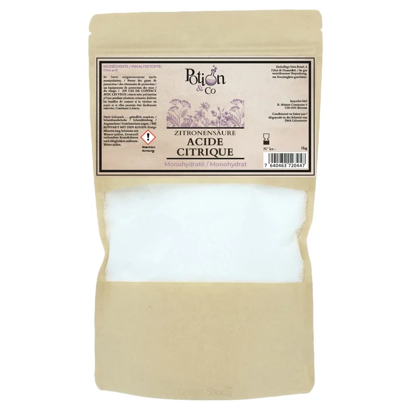 Acide citrique - 1kg - Potion & Co