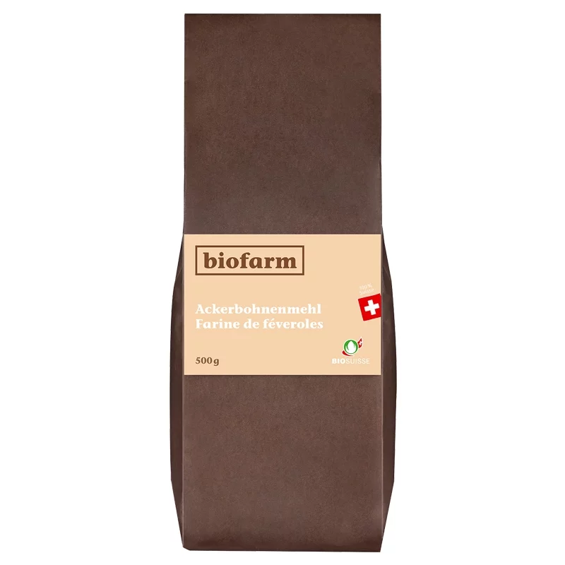 Farine de féveroles suisses BIO - 500g - Biofarm