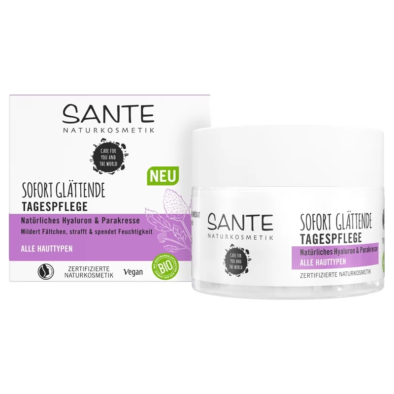 Sofort glättende BIO-Feuchtigkeitscreme Parakresse - 50ml - Sante