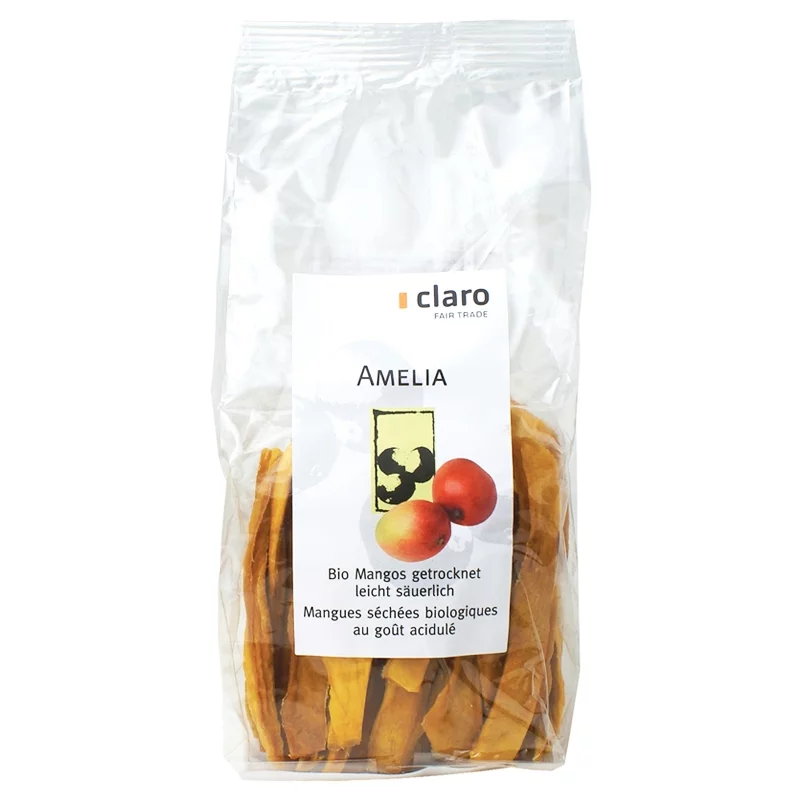 Mangues séchées BIO au goût acidulé Amelia - 150g - Claro