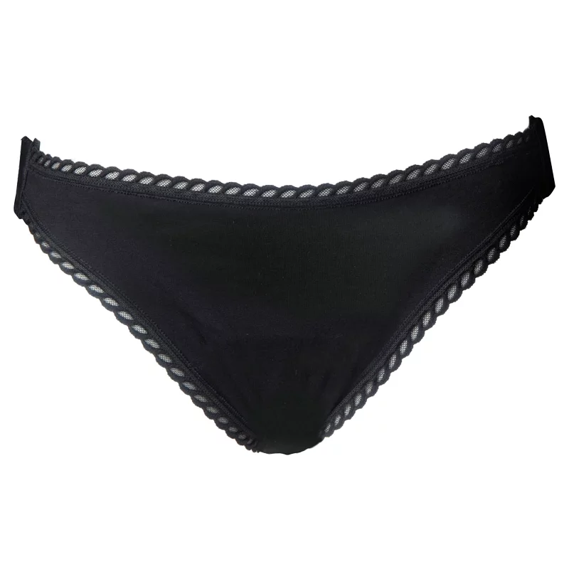 Culotte menstruelle détachable noire Taille 38 flux moyen - Anaé