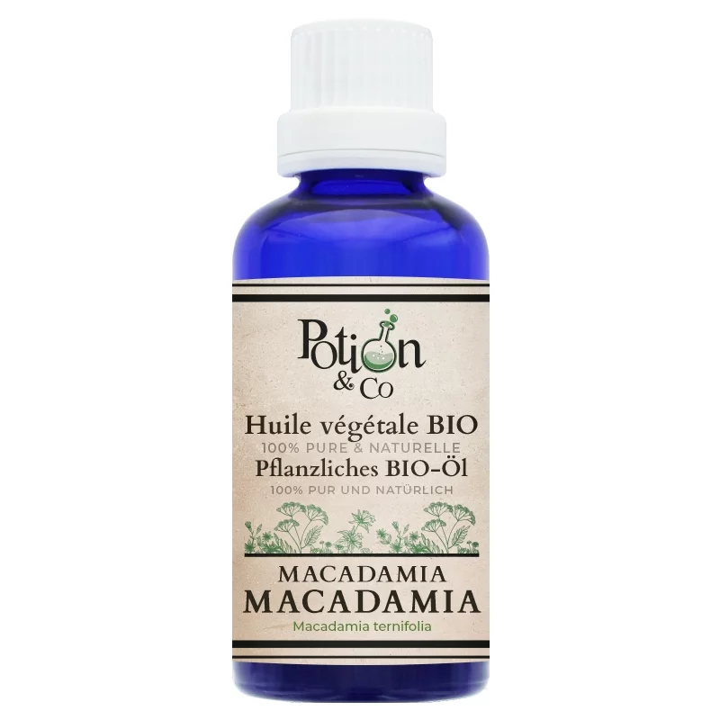 Huile végétale de macadamia BIO - 50ml - Potion & Co