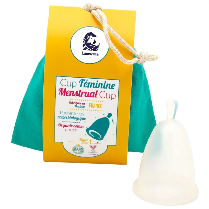 Menstruationstasse grüne Hülle - Grösse 1 - Lamazuna