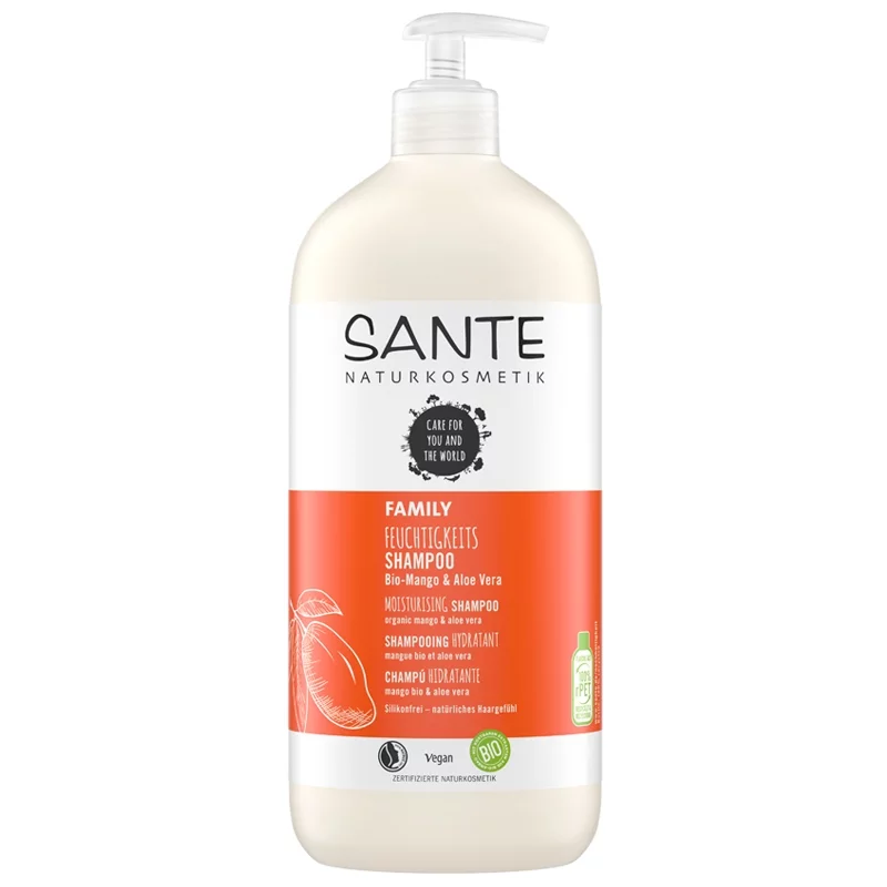 Family Feuchtigkeits BIO-Shampoo Mango & Aloe Vera - 950ml - Sante