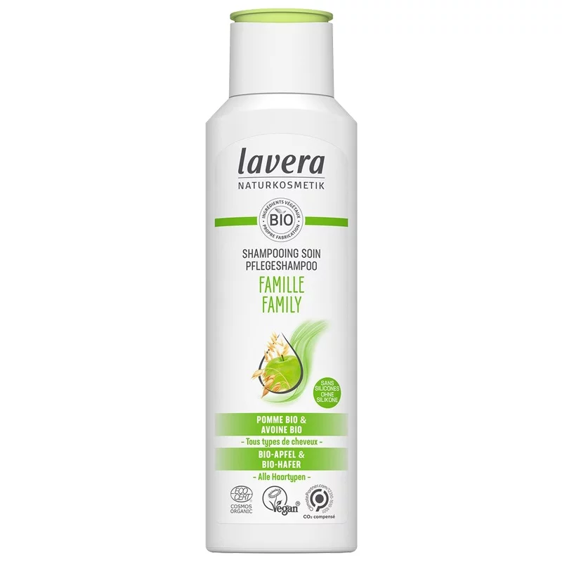 Shampooing famille BIO pomme & avoine - 250ml - Lavera