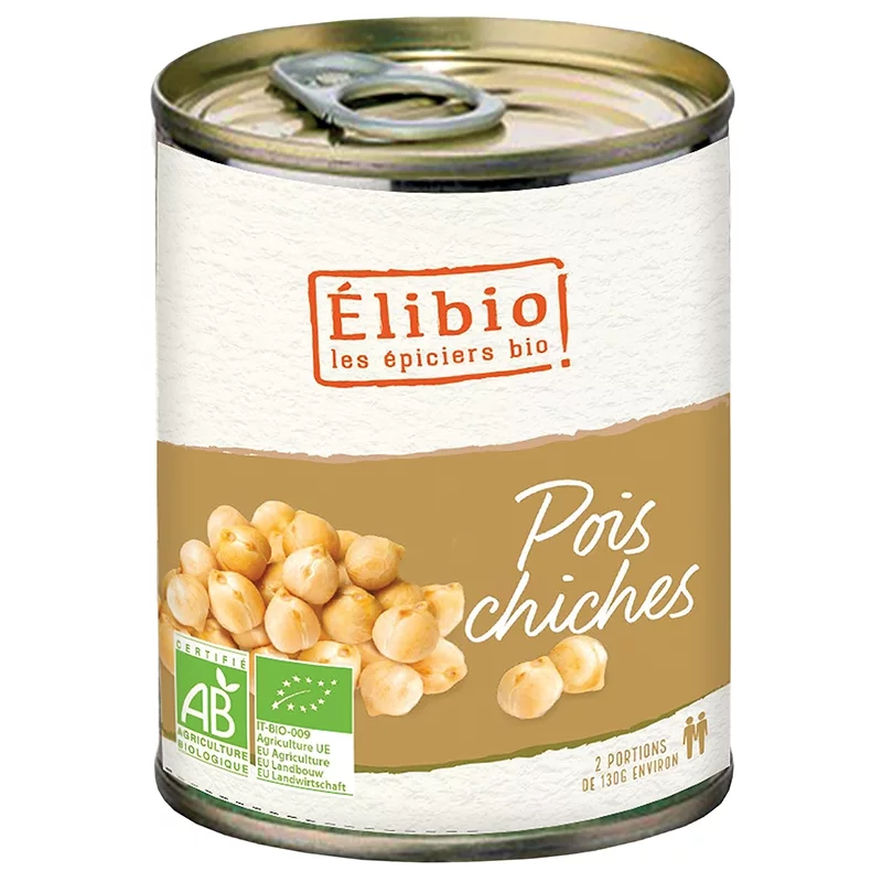 Pois chiches en conserve BIO - 400g - Élibio