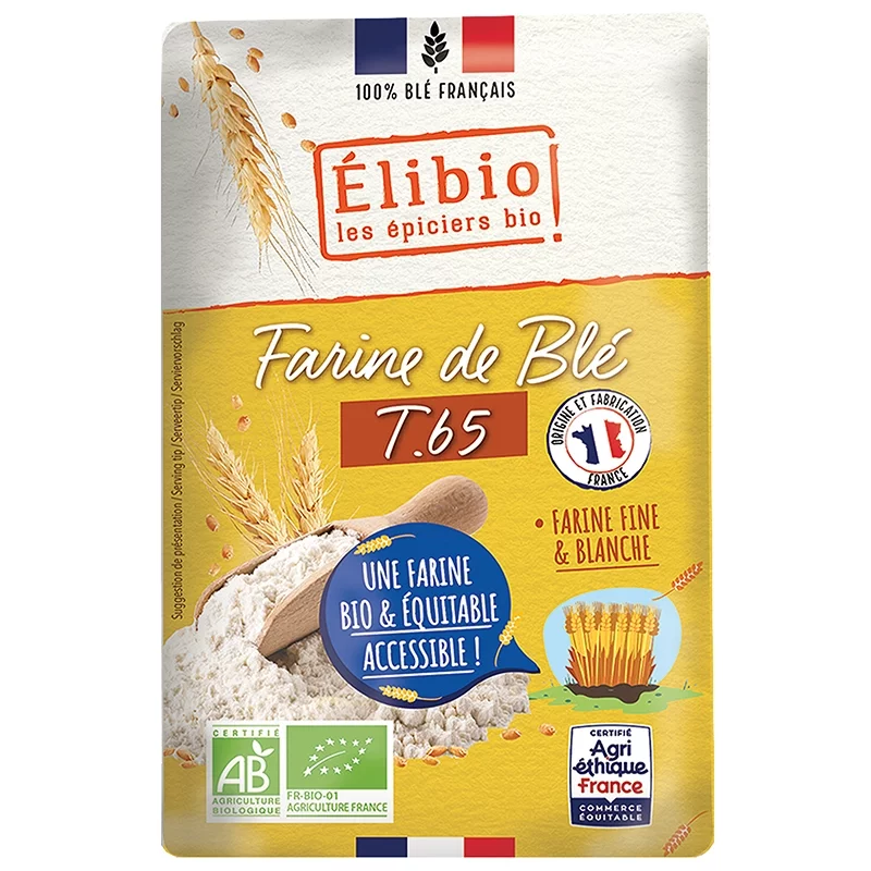 BIO-Weizenmehl T65 - 1kg - Élibio