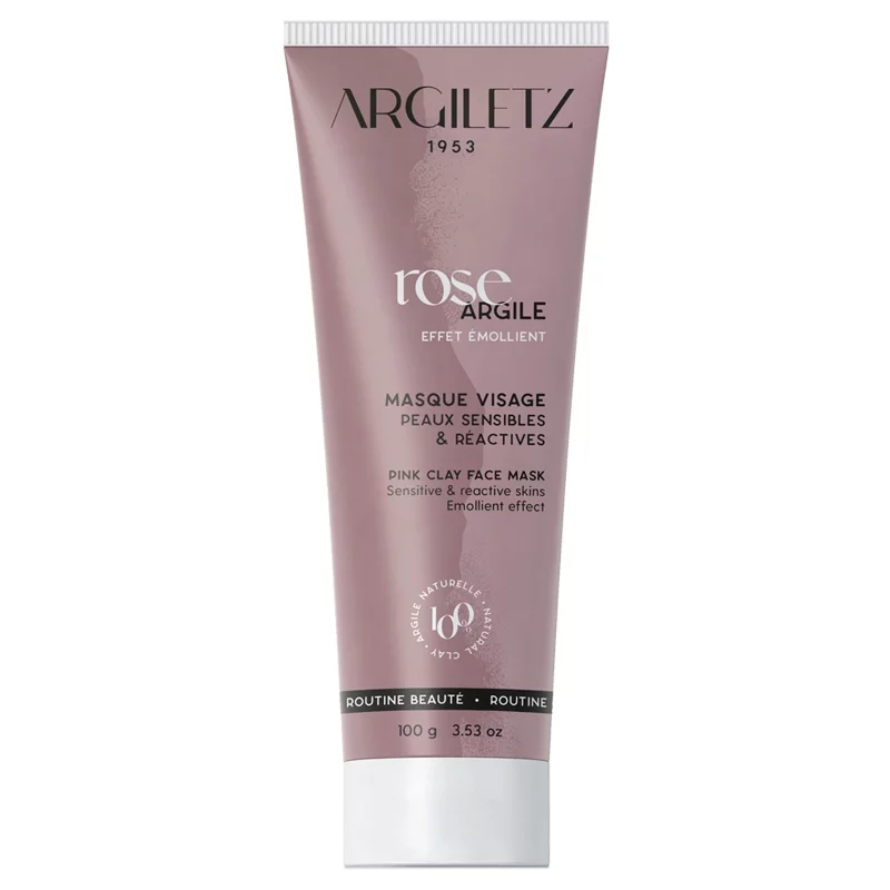 Masque prêt à l'emploi argile rose - 100g - Argiletz