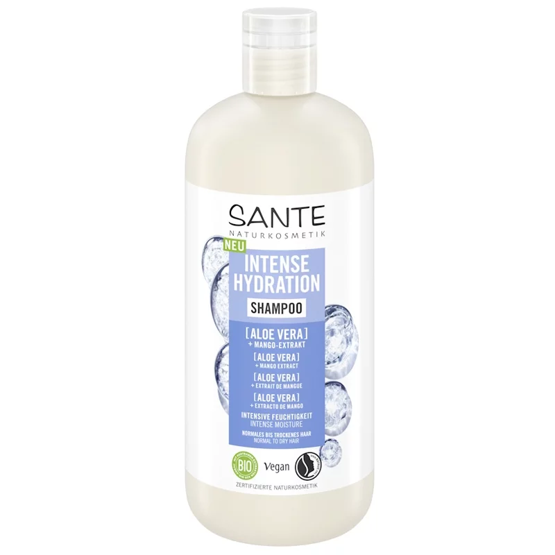 Shampoing hydratation intense BIO aloe vera & mangue - 500ml - Sante