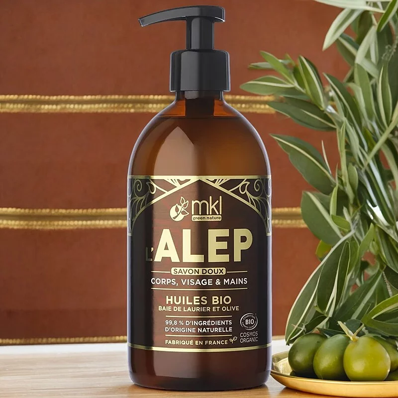 BIO-Aleppo-Flüssigseife Oliven & Lorbeer - 500ml - MKL Green Nature