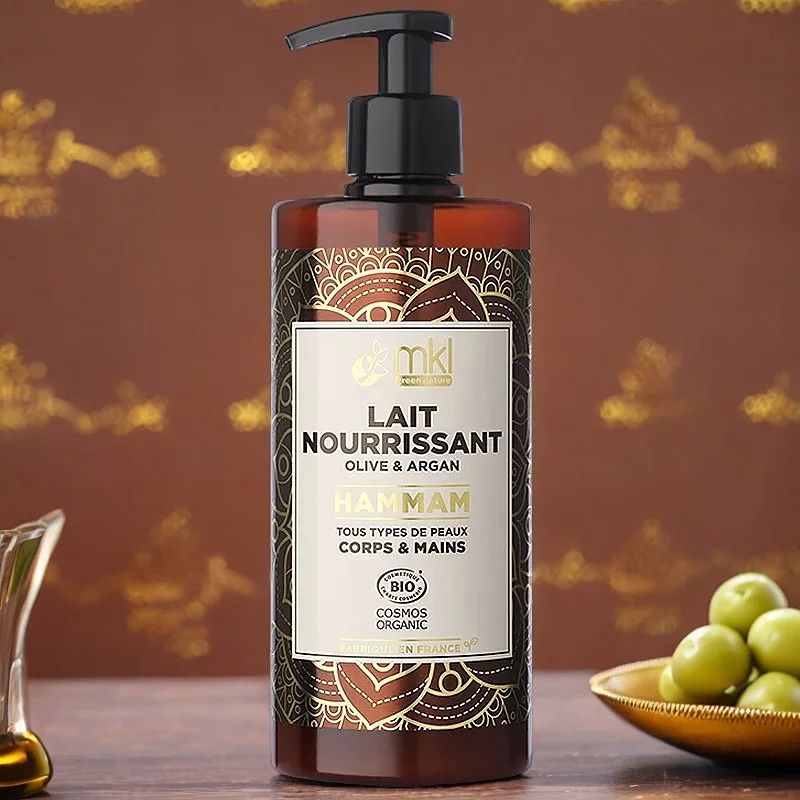 Lait nourissant hammam BIO olive & argan - 400ml - MKL Green Nature