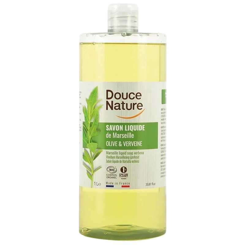 Savon liquide de Marseille BIO olive & verveine - 1l - Douce Nature