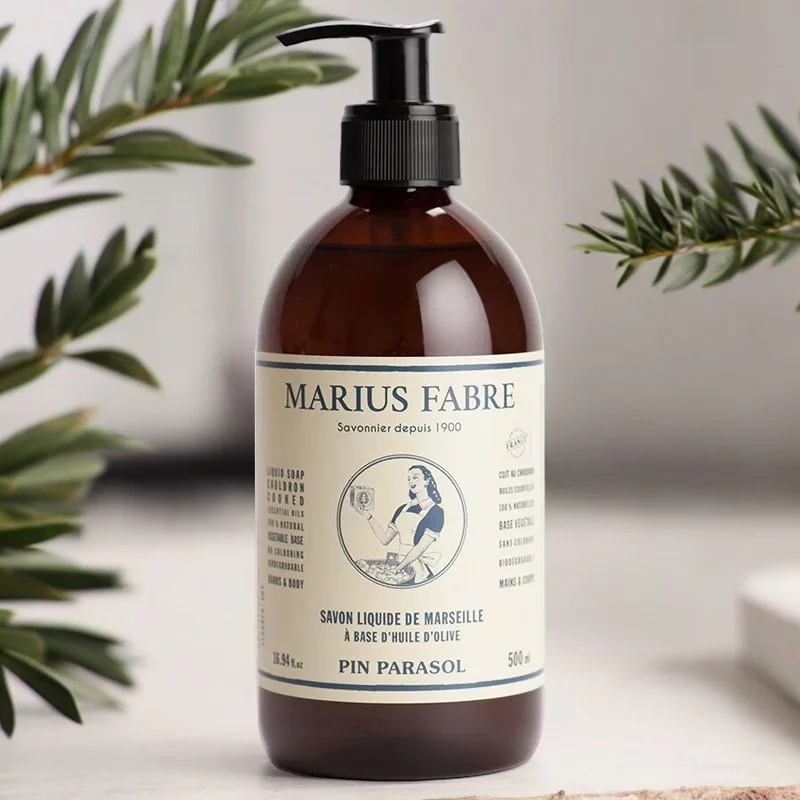 Savon liquide de Marseille au pin parasol - 500ml - Marius Fabre