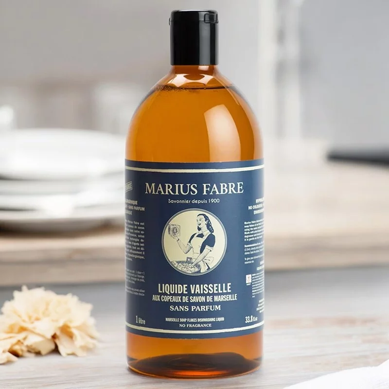 Geschirrspülmittel mit Marseiller Seifenflocken - 1l - Marius Fabre