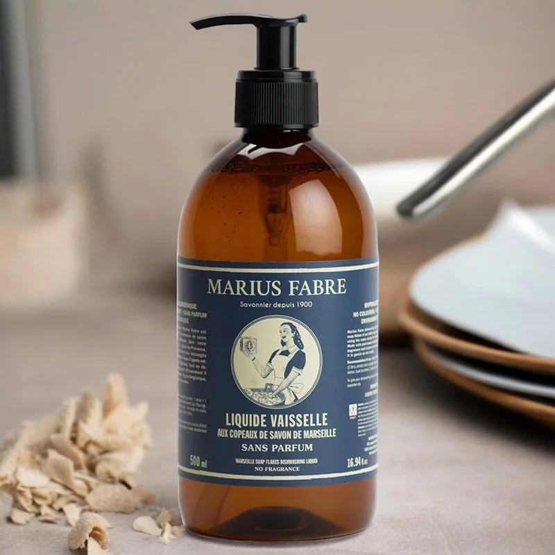 Liquide vaisselle aux copeaux de savon de Marseille - 500ml - Marius Fabre